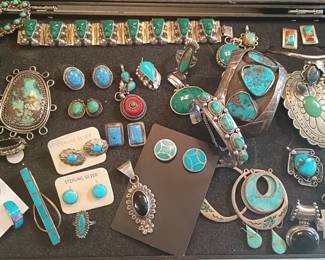 Turquoise and onyx