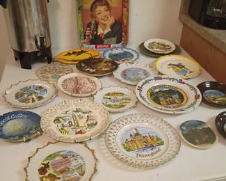 Vintage plate and tray