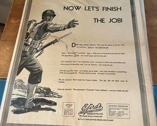 We have about 25 maybe 30 of these laminate sheets of newspaper all about history 