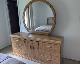 Dresser with matching headboard