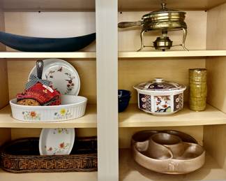 Kitchen filled with vintage items