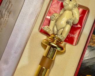 Rare Hans Turnwald Signature Collection Bottle Stopper MONKEY