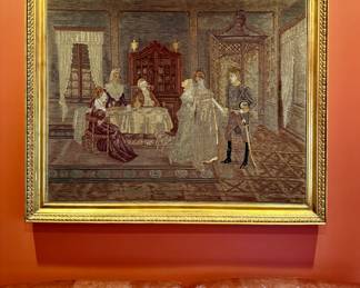 An 18th C RARE tapestry appraised at $11,000