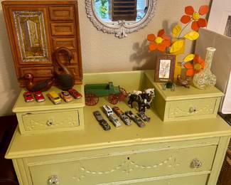Vintage dresser and decor