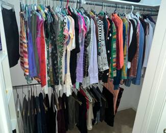 Another large closet full of fine clothing!
