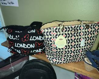 ROBIN RUTH butterfly London tote & SPARTINA 449 purse