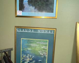 Pair of CLAUDE MONET prints
