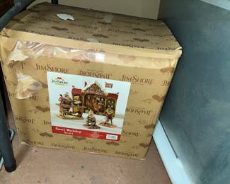 JIM SHORE "HEARTWOOD CREEK" SANTA'S WORKSHOP" SET w/ BOX