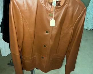 TALBOTS leather jacket