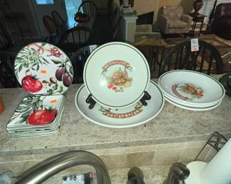 PIER 1 "FRESCO" PLATES & "CIAO ITALIA" PLATES