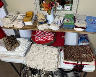 Lovely napkin sets, tablecloths, runners, more