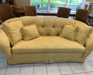 PLUSH, BUTTON-BACK SOFA by "SOUTHWOOD" of HICKORY, N.C.