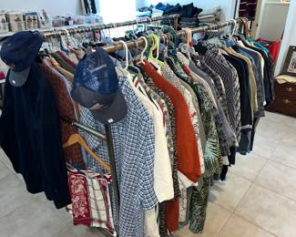 DOUBLE RACK OF GREAT MEN'S CLOTHES