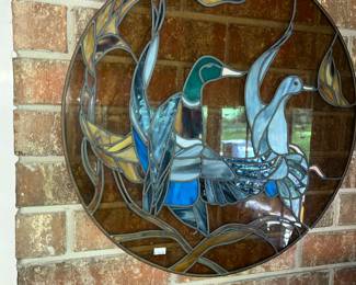 STAINED GLASS DUCKS