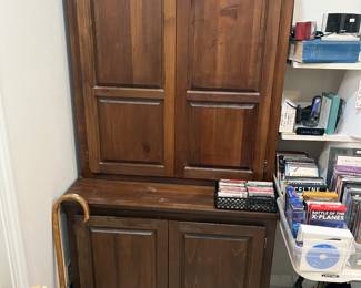 SOLID PINE HUTCH WITH LOTS OF STORAGE INSIDE!