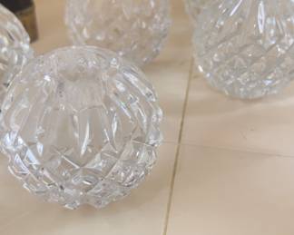 Crystal candle holders