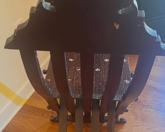 19th Century Syrian Middle Eastern HARDWOOD Chair