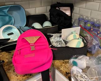 cleaned and sanitized breast pumps