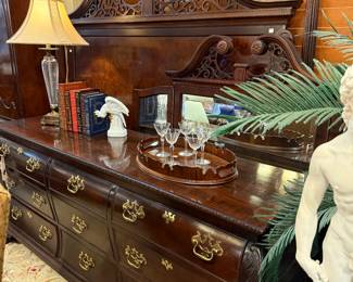 Dresser and bed