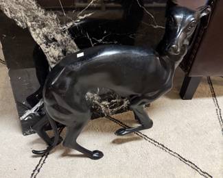 Bronze greyhound