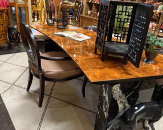 Modern curved desk