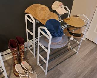 HATS, CAPS, RACKS, SHOES