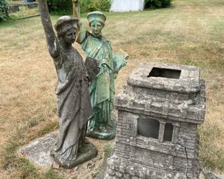 Awesome outdoor cement statues