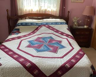 Handmade Amish king-size quilt
