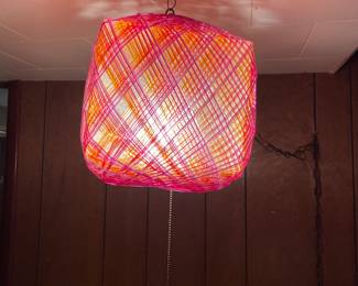 Great vintage swag lamp