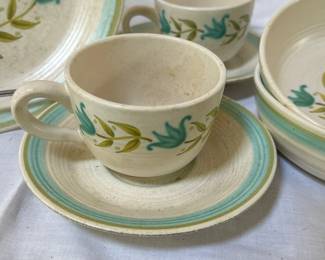 vintage Franciscan Tulip Time coffee mug saucer 