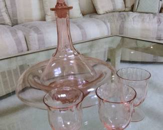 pink glass