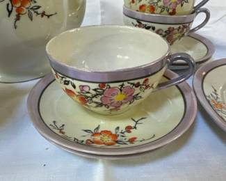 Japanese lusterware teacup 