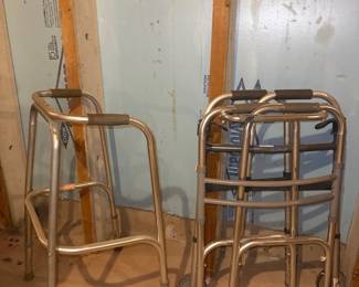 folding walkers on wheels - hemi metal walker 