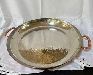 hammered metal tray 