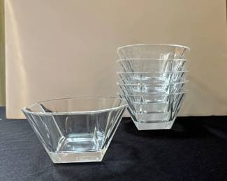 Red Co. London Clear Square Glass Mini Dip Dessert Bowls 