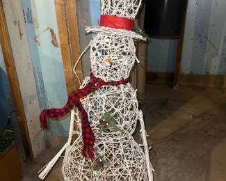 Freestanded Lighted snowman 