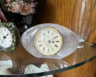 Paul Sebastian PS Quartz Fine Bavarian Crystal Desk Clock 