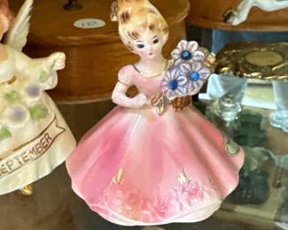 Josef Originals Figurine Sapphire September Birthday Girl 