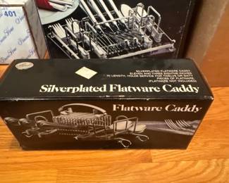 Silverplated Flatware Caddy 