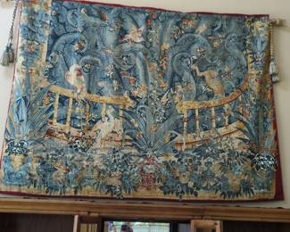 antique Verdure Flemish Tapestry 