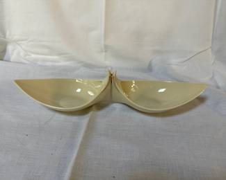 vintage Lenox double serving dish 