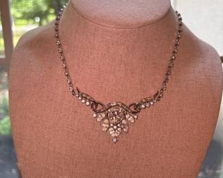 rhinestone statement necklace 