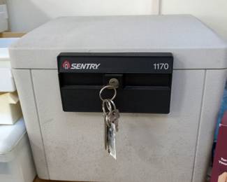 sentry safe lock with keys