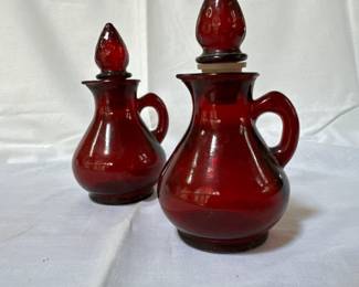 Avon Ruby Red Cruets 