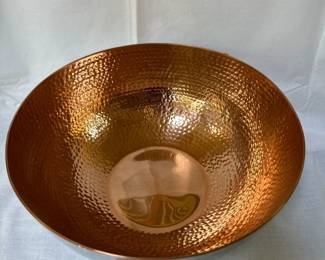 Hammered Copper Mixing Bowl 