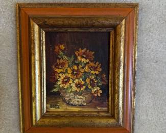 Floral oil painting by Diane Bartz