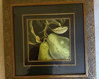 "Dramatic Pear" framed art print 