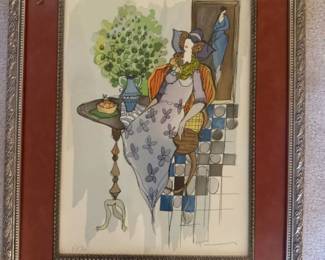 "Daytime Nap" by Itzchak Tarkay 