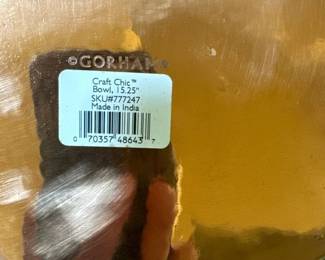 Gorham Craft Chic Bowl 15.25
