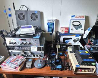 Ham Radio equipment. Hallicrafters SX-110, Bogen Amplifier. Hybrid power capacitor, Havis DS-Pan-412 docking stations.